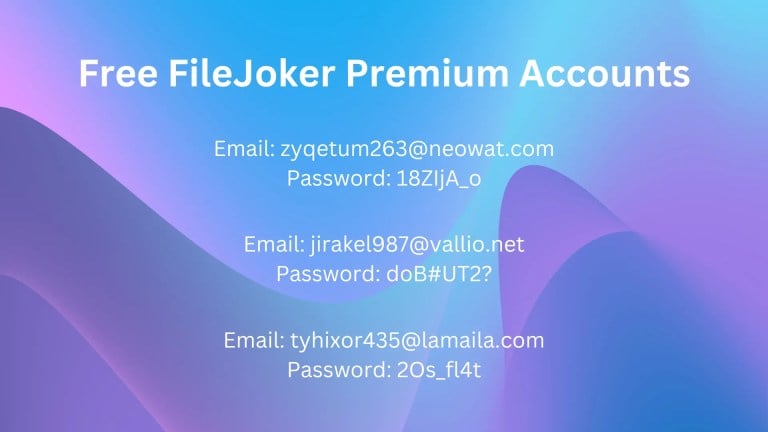 免费 FileJoker 高级帐户